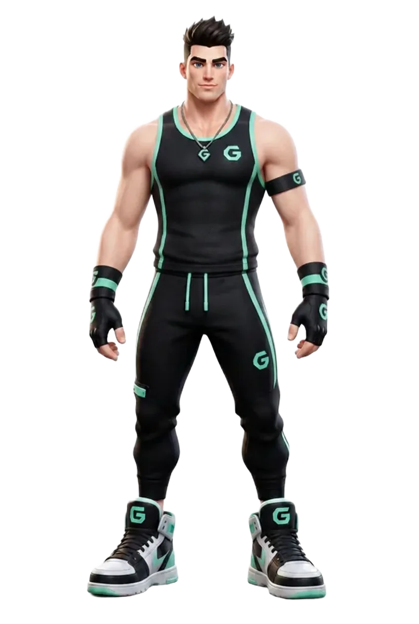 Male Fitlist 500 athlete avatar — Average start, Rookie build, Starter Kit